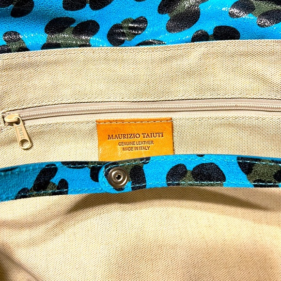 Maurizio Taiuti Cheetah Print Modish Satchel